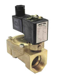 Клапаны соленоидные для компрессорных установок АСТА серии ЭСК 500-502  пилотное управление, 1/8"-1", Н/З и Н/О, 2/2-ходовые, 0,5-16 бар