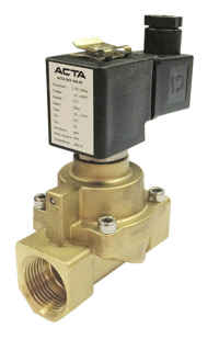 Клапаны соленоидные поршневые ACTA серии ЭСК 103-104 поршневой, НЗ и НО, 2/2 ходовые, G1/8" – G1", 1–40 бар для высокого давления, пара, компрессорного оборудования